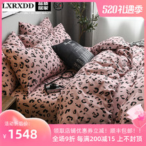 LXRXDD net red all-cotton four pieces of pure cotton bed BAO WELN sheet Nordic minimalist Quilt Cover Bed for 3-4 pieces