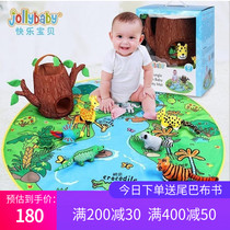 jollybaby0-6-12 months baby early education tearing not rotten three-dimensional book Baby Game blanket childrens toy