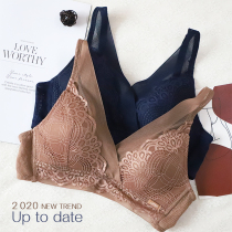 Soft alcohol) w094 has a matching export Korea lace splicing on the thin and bottom thick without steel ring to gather the auxiliary milk bra