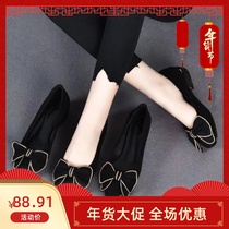 Tongxiang City Zhouquan Tianqi shoes line comfortable Joker soft breathable summer new bow single shoes KK3252