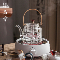 Tea-making glass pot with filter steam teapot Electric pottery stove Tea-making pot Kung Fu tea set Heat-resistant boiling water beam pot