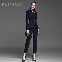 Renaissance high-end career suit women's business fashion classy work clothes commuter suit two-piece OL workwear