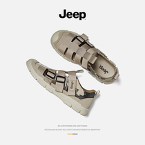 jeep jeep summer mens sandals 2021 New Outdoor non-slip hole shoes driving leisure Baotou sandals