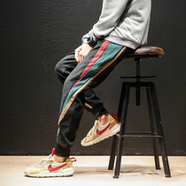 Tide brand summer thin loose overalls pants pants slacks Hong Kong wind ins trend wild wild personality ankle-length pants