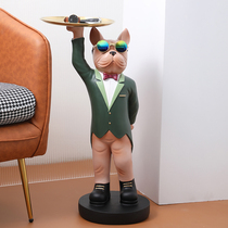 Gentleman Floor Dog Living Room Large Welcome Swing Piece Home Soft Decoration Creativity Light Extravagant and Fancy Guan TV Cabinet Furnishing