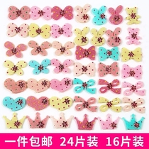 Korean childrens sticky hair stickers little girl broken posts girl hair accessories bangs head stickers baby Velcro magic stickers