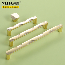 Easy Jiaolu Style Minimalist Light Extravagant Bed Head Cabinet Drawer Shoes Cabinet Handle Golden bar Push Ramen Closet Cabinet Door Handle