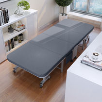Folding bed office lunch break single household simple hospital escort bed night shift four-fold bed nap artifact