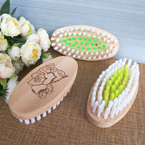Nylon bristle cleaning brush washing brush pool brush multi-purpose cleaning brush shoe brush floor brush solid wood handle