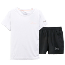 361 Sports Set Women 2021 Summer New Womens 361 Degree Quick Dry Fitness Running Shorts Short Sleeve T-Shirt Women