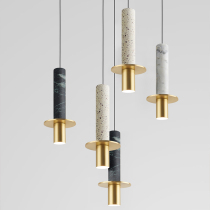 Nordic post-modern Danish designer bar light luxury marble chandelier restaurant hotel front desk bedside chandelier