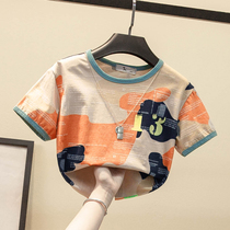 Korean Boy T-shirt short sleeve 2021 summer new baby boy childrens T-shirt baby Summer half sleeve shirt