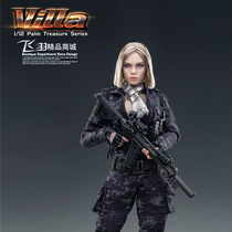 VERYCOOL Palm Treasure Series Black MC Camouflage Female Soldier Vera 1 12 Female Soldier Model VCF-3005