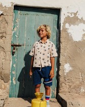 Daddy home spot wanderwonder new children cotton cartoon cat full print shirt 79