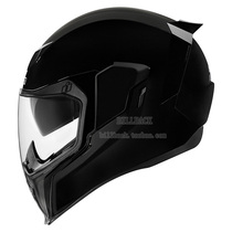 Spot new Icon Airflite double lens bright black retro street car sports car motorcycle helmet full helmet