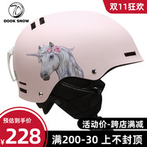 2021 New Single Board Ski Helmet Outdoor Sports Thermal Crash Resistant Snow Helmet Unisex Adult Ski Gear