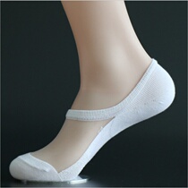 Summer mens cotton bottom stockings Ultra-thin ice silk breathable sweat-absorbing business socks Glass silk short tube boat socks invisible socks