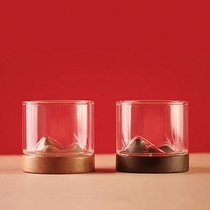 Wood Sheng Thousands Of Miles River Cup Heat Resistant Thickening Transparent Glass Cup Tea Cup Kongfu Tea With Creative Wooden Toteup Tea Cup