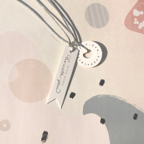 Half Moon tag tag with rope Cute thank you small card insdiy material love slogan gift