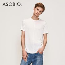 Asobio mens short sleeve T-shirt mens summer white loose fashion casual mens shirt summer Cotton