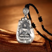 S999 Sterling silver Natal Buddha pendant 12 Zodiac Patron Saint Day Buddha Bodhisattva Sages Guanyin Bodhisattva men and women silver jewelry