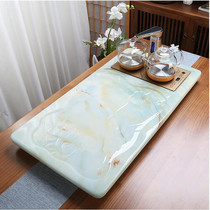 Jade tea tray Chinese household automatic with kettle integrated kung fu tea tray dual-purpose office household Tea Sea