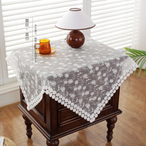 Only rice 9956 European style ins white lace hollowed-out embroidery bed head cabinet cover cloth furniture dust cover cover scarves