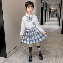 Children Jk Uniforms 9 Girls College Wind Suit 7 Elementary School Students 8 CUHK Children 3-12 Year Old Girl Autumn Winter 10 Gnetism