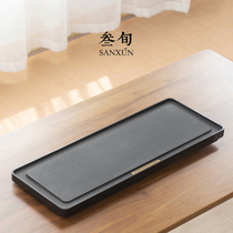 Thirty-year Wujin Stone Tea House Modern Simple Tea House Dry Breaking Tea Table Rectangular Whole Natural Stone Tea Sea