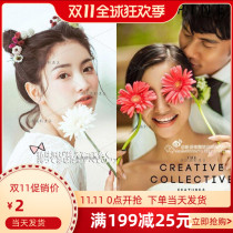 Xiaoqing new brigade shooting location props photo fake flowers Joker Fran chrysanthemum single bouquet gerbera simulation flower