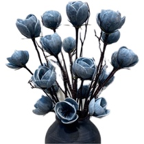 Beijing flower no shortage factory direct foam silk cloth pu water hand washing feeling Camellia rose suit Bedroom living room