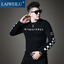 Warm Knit Sweater Male 2021 Spring autumn season New trendy fashion casual hit undercoat round collar loose jacket