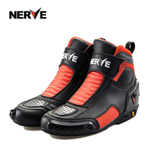 NERVE motorcycle riding shoes male locomotive racing shoes knight off-road short boots four winter warmth