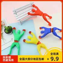 Childrens creative large sticky climbing wall spider-man tricky vent decompression toy Boy girl stall small gift