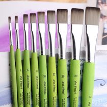 Germany Da Vanci Da Vinci flat head watercolor painting pen nylon hair gouache soft brush 374 3374 series