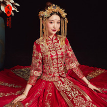 Xiuhe clothing bride 2020 new Chinese wedding dress wedding toast clothing wedding dress dress dress show kimono women