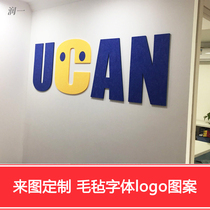 Custom 3d photo wall stereo wall stickers Store signboard letters Company name logo font wall decoration pattern