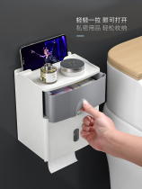 Punch-free creative waterproof paper towels toilet paper box toilet paper box toilet toilet paper rack toilet paper rack
