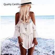 short Playsuit Rompers Womens beach Jumpsuit