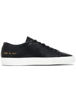 COMMON PROJECTS 2021 Black Leather Strap Womens Casual Low Sneakers