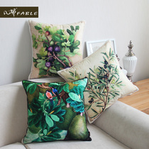 Fanbang new European-style Plant painted core Photo home Pillow sofa cushion car waist pillow