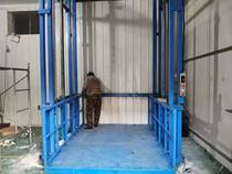 Guide rail lift simple elevator Electric hydraulic lift platform factory warehouse fixed lift