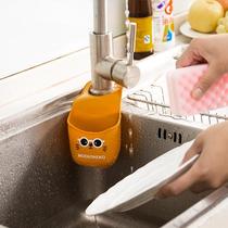 Creative sink hanging basket hanging bag button kitchen sponge storage rack storage drain rack