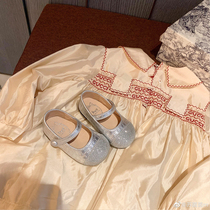 (Sheii Su Yin Yin) hip hop private wear ~ delicate shimmering Mary Jane Little single shoes girl shoes