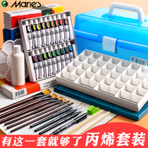 Marley acrylic pigment set textile fiber beginner diy hand painted canvas shoes children non-toxic