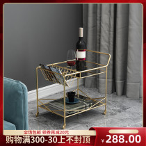 Nordic modern household mobile dining car Multi-function hotel wine cart Four-wheeled vehicle storage trolley