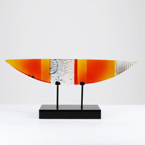 Mediterranean Modern Artwork Pendulum Hotel Genguan Aisle Commercial Center Crosswalk Crescent Soft Adornment Tabletop