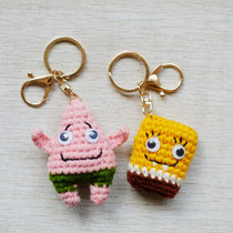 New handmade DIY wool crochet doll material bag set Pai Daixing sponge baby keychain