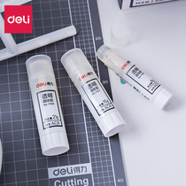 Deli transparent solid glue Student glue stick High viscosity 21g variable color 8g jelly color cute cartoon 15g office bill paste solid glue Childrens DIY handmade class making glue
