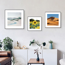 Modern minimalist living room background wall scenery decorative painting porch corridor mural bedroom study dining room small fresh painting